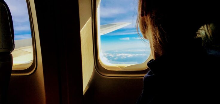 primeira viagem de avião