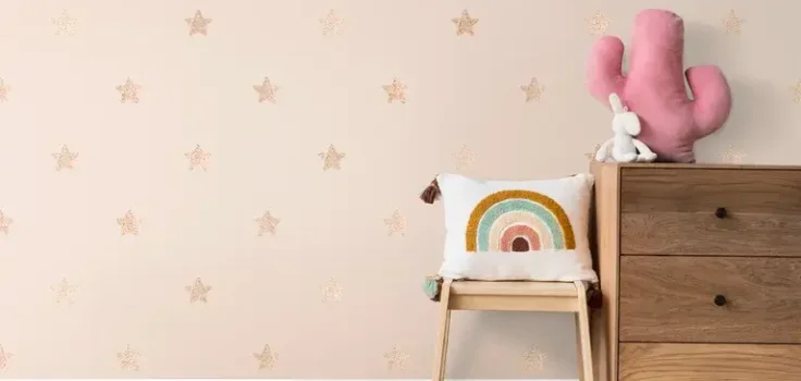 armario de madeira no quarto feminino minimalista